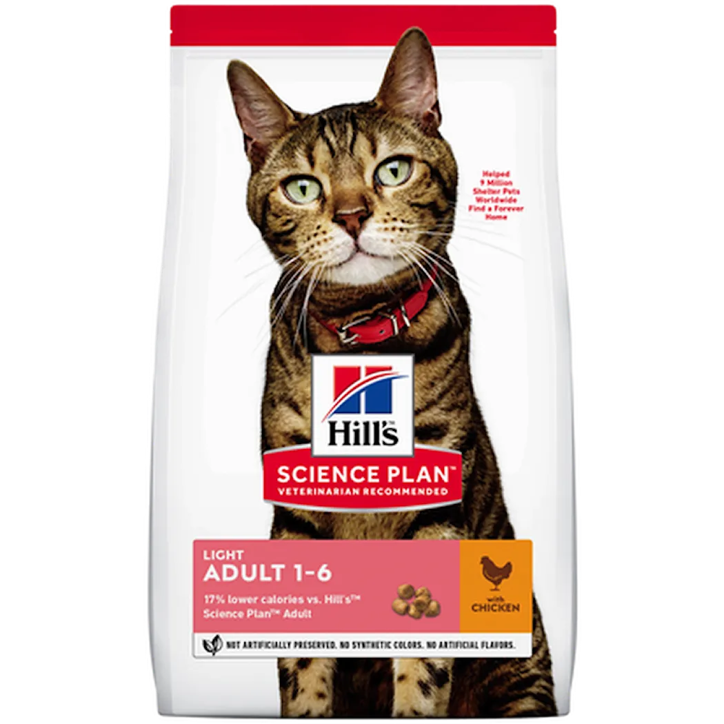 Hills Science Plan Adult Light Chicken - Dry Cat Food