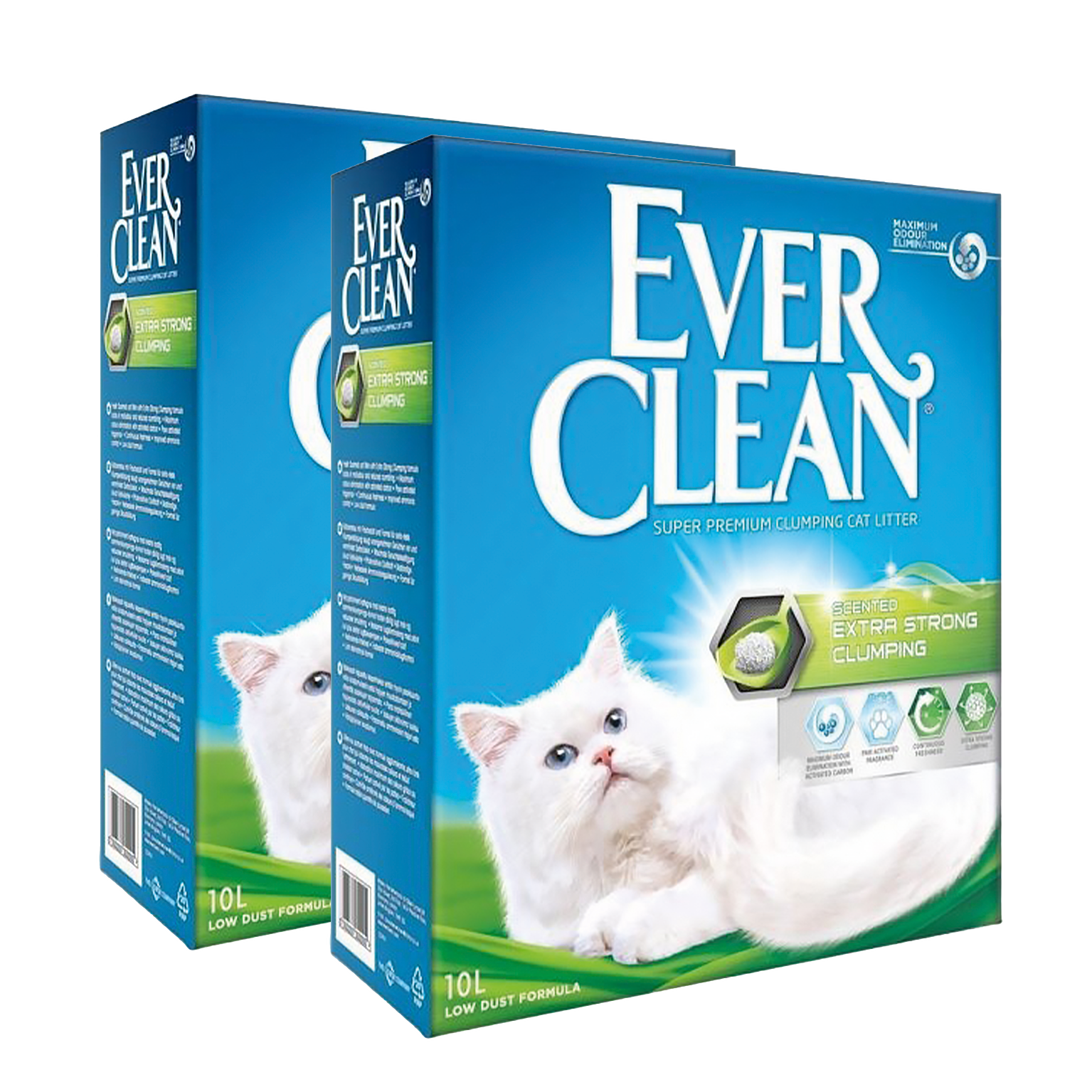 Extra Strong Scented - Kattesand 10 L x 2 stk - Katt - Kattesand & kattestrø - Klumpdannende kattesand - Ever Clean