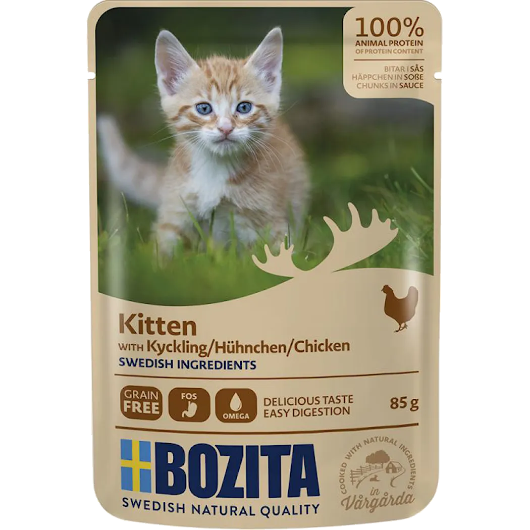 Bozita Katt Kitten Kyckling i Sås Pouch