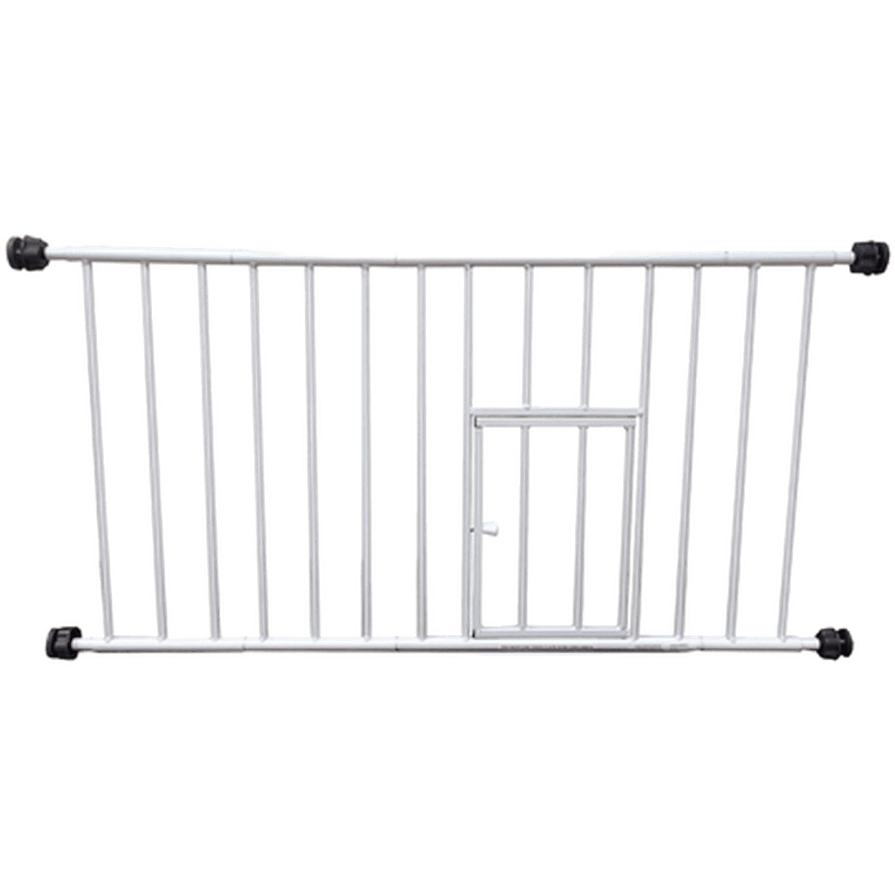 Pet Gate Mini WalkThrough With Small Pet Door White 7496,5 x 46 cm