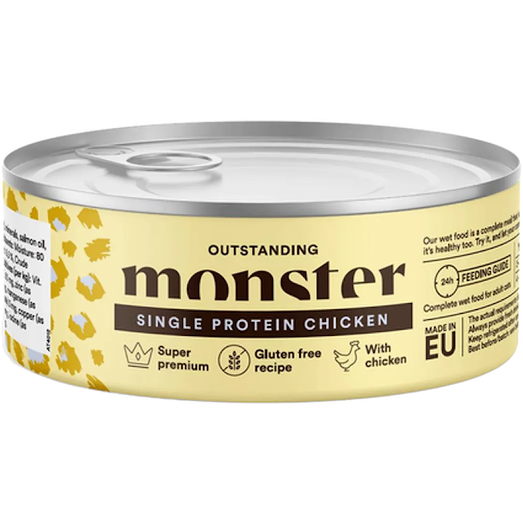 Monster Pet Food Cat Adult Single Chicken Boks