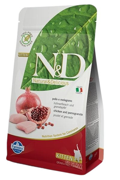 Farmina - Farmina Cat N&D Grain Free Chicken & Pomegranate Kitten 1,5kg - Katt - ZOO.se