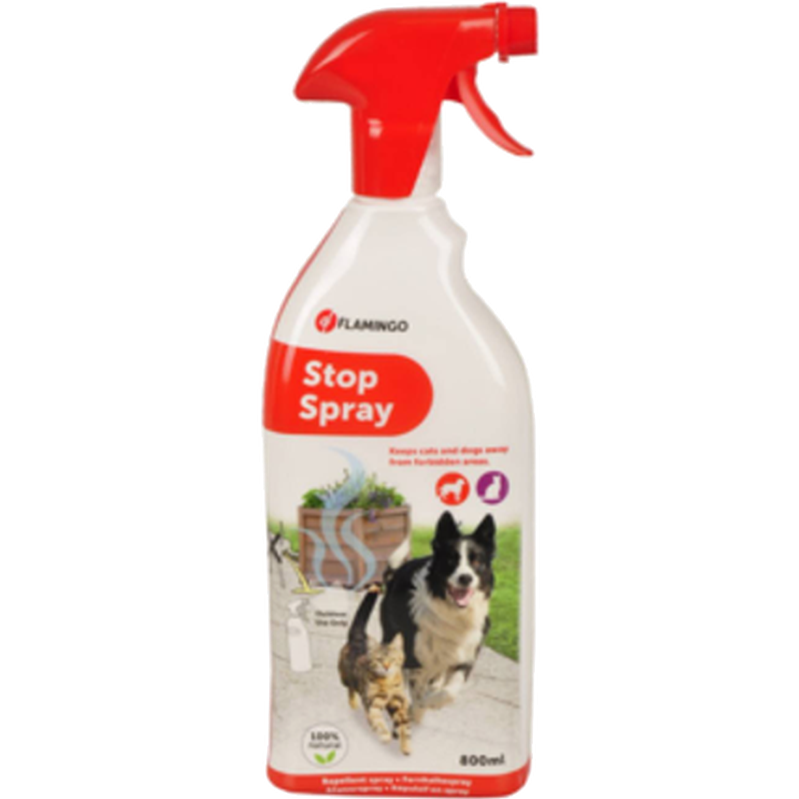 Flamingo - Stop Spray Cat & Dogs Red 800 ml - Koirat - Koiran hoito ja ravintolisät - Puhdistus ja desinfiointi
