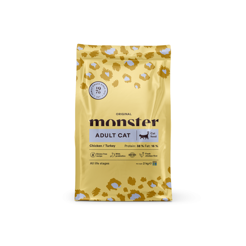 Monster Pet Food - Original Adult Chicken/Turkey 2 kg - Katt - Kattfoder & kattmat - ZOO.se