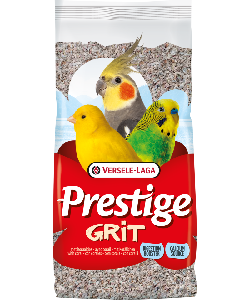 Versele-Laga - Prestige Grit med korall (fugl) 2,5 kg - Fugl - Bunnstrø & fuglesand - Sand & skjell - ZOO.no