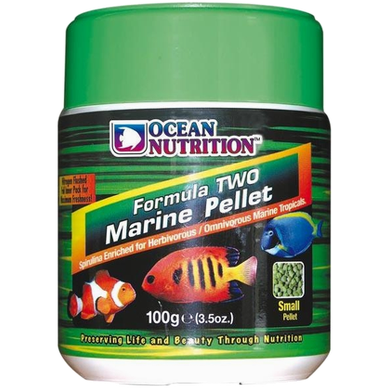 Formula Two (2) Marine Pellets Small 100 g - Akvaristik - Fiskfoder & Fiskmat - Foderpellets & Sticks - Ocean Nutrition - ZOO.se