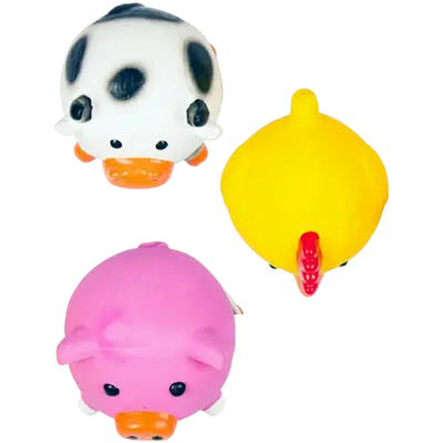 Latex Ball Chicken/Cow/Pig - Dog Toy