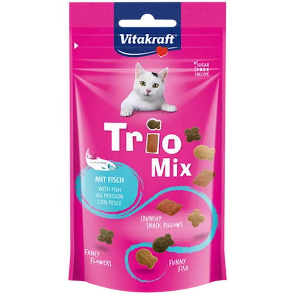 Cat Trio Mix fiskegodbiter for katter 60 g