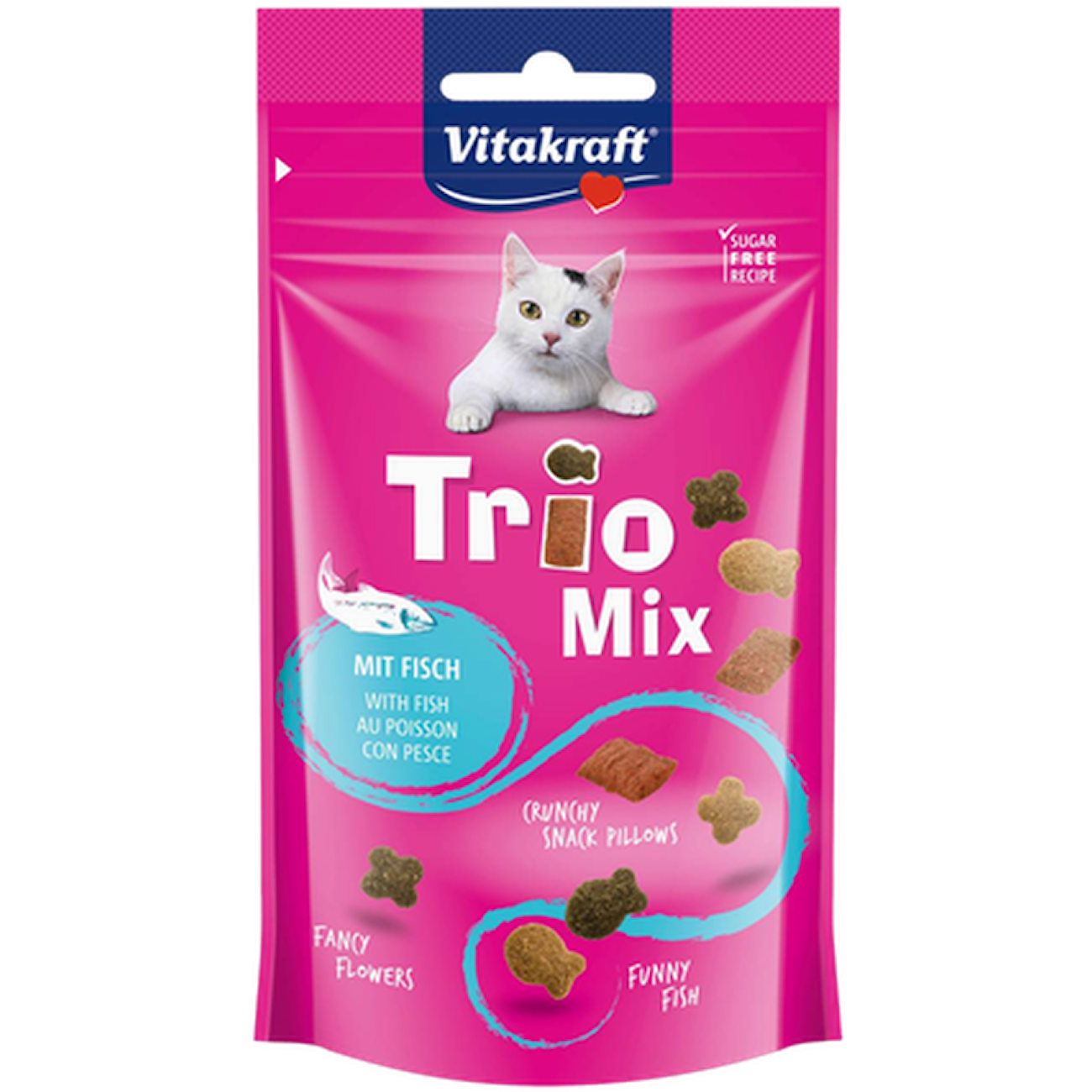 Cat Trio Mix Fish Cat Treats Mix 60 g