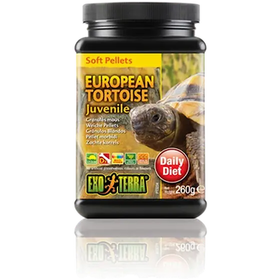 European Tortoise Juvenile - Soft Pellets Black 260 g