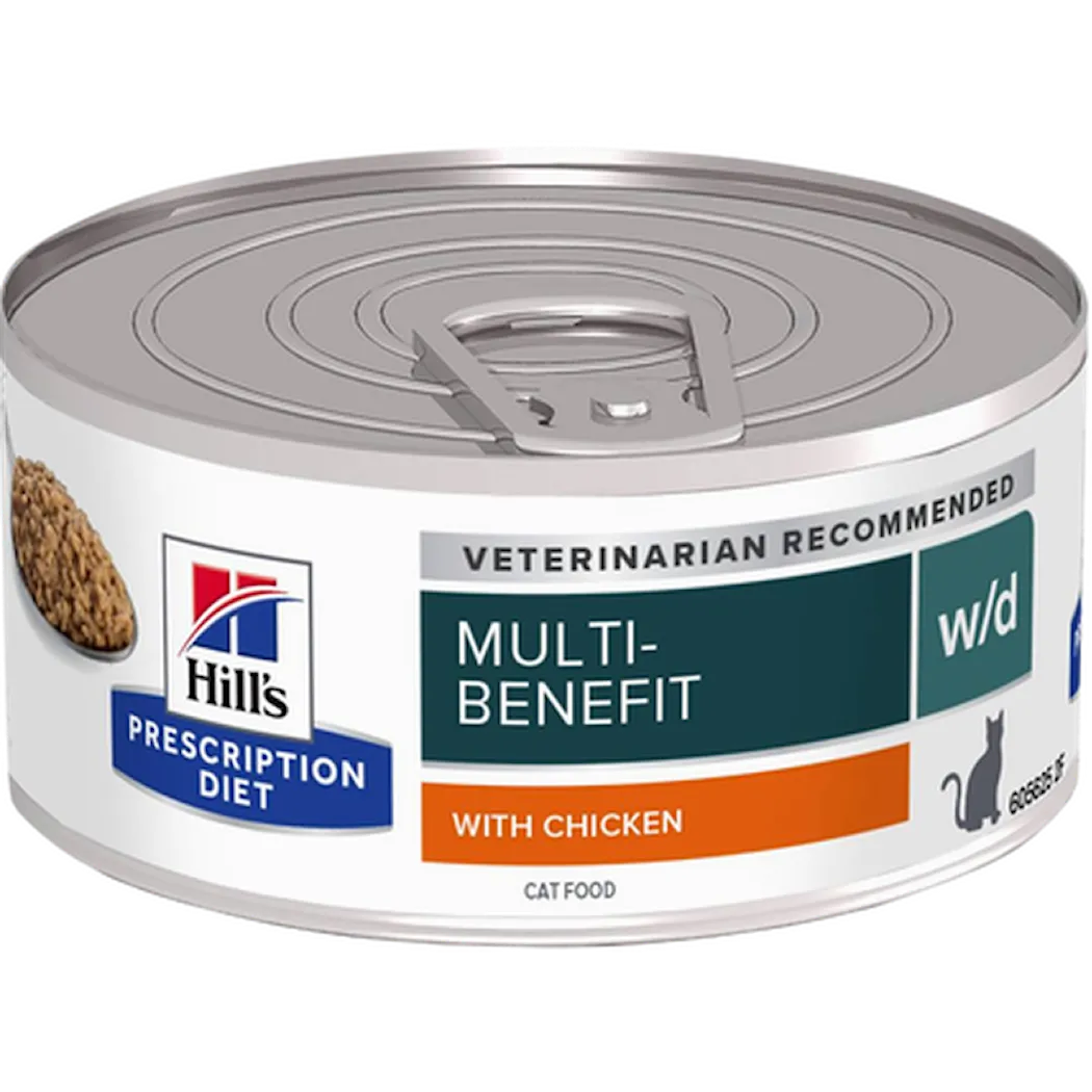 Hill's Prescription Diet Feline w/d Digestive/Weight Chicken Can
