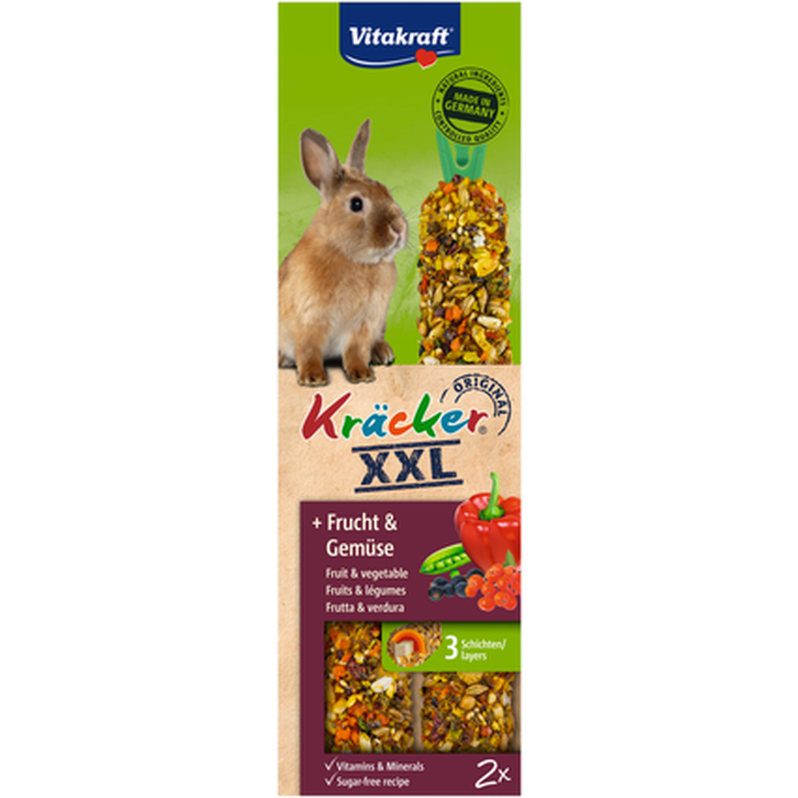 Vitakraft - Kräcker Original XXL Kanin 2-pack - Smådjur - Godis & Gnagstänger - ZOO.se