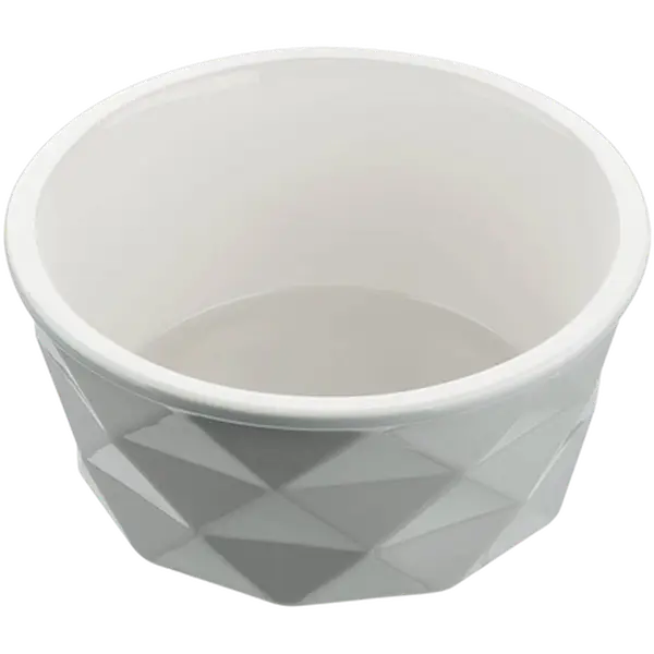 Dog & Cat Feeding Bowl Eiby Ceramic Gray 1900 ml