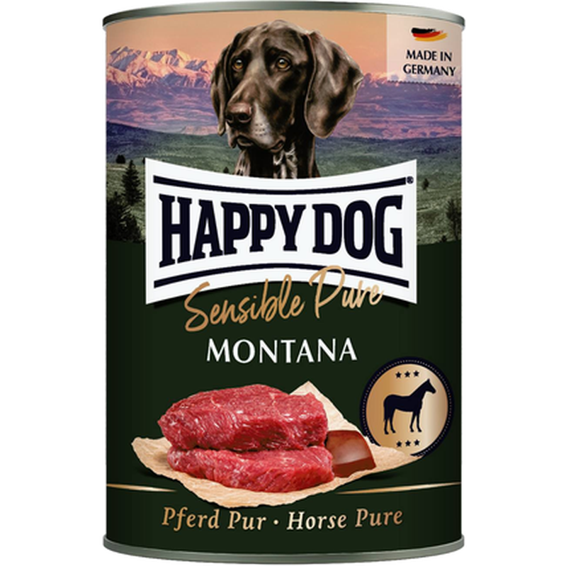 Happy Dog - Sensible Pure Montana 100% Häst 400 g - Hund - Hundmat & hundfoder - ZOO.se