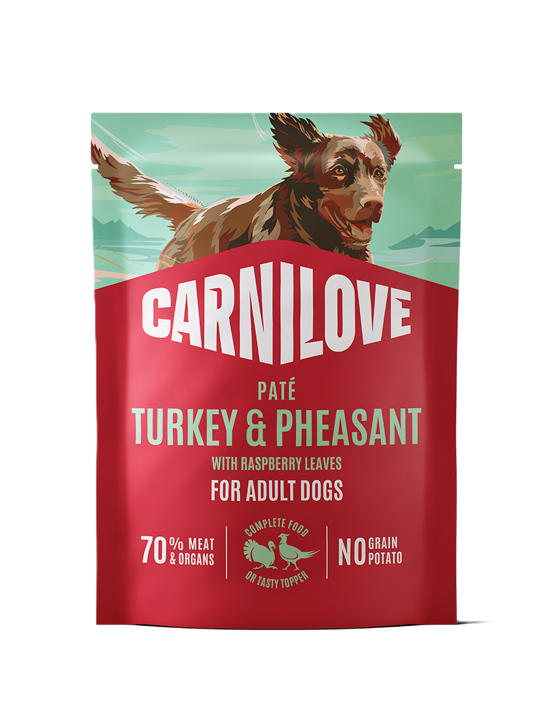 Carnilove Dog Pouch Paté Turkey & Pheasant with Raspberry Leaves 300g