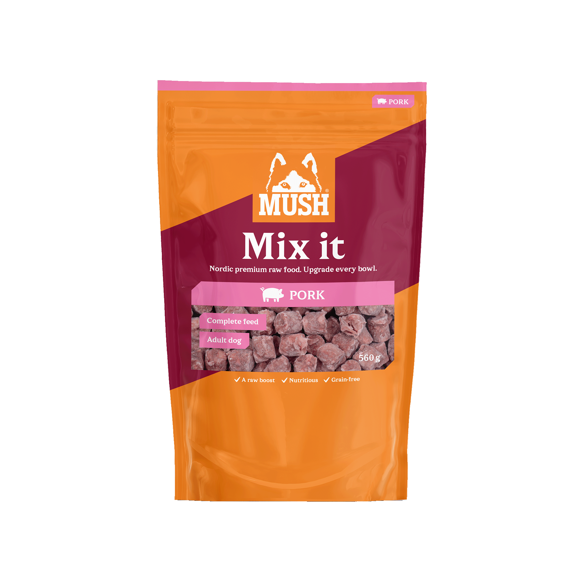 Mush Mush Mix it Fryst färskfoder Gris 560 g