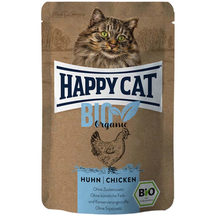 All Meat Pouch Bio Organic Chicken 12 x 85 g - Katt - Kattfoder & kattmat - Blötmat & våtfoder till katt - Happy Cat - ZOO.se