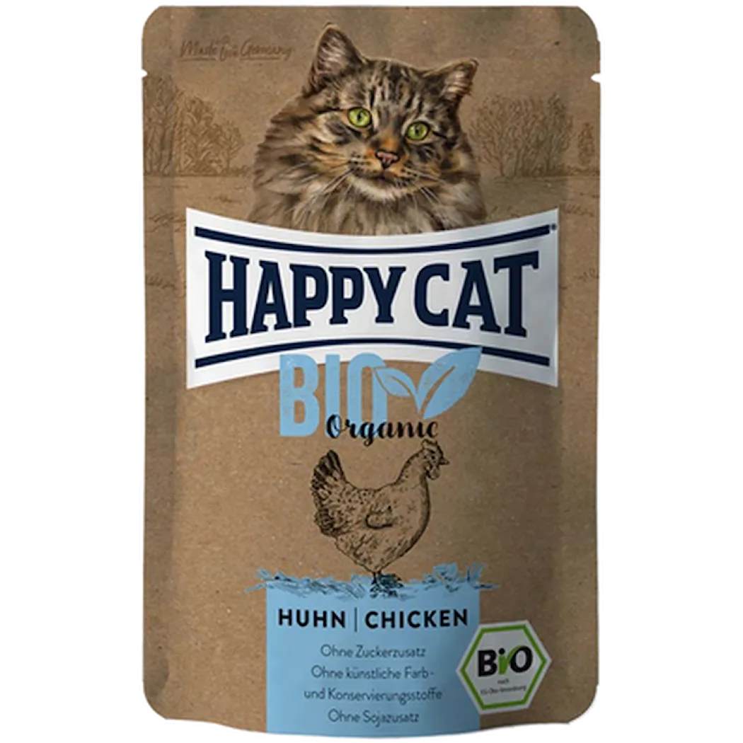 Happy Cat All Meat Pouch Bio Organic Chicken