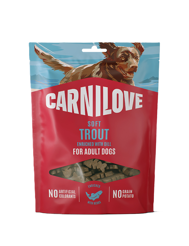 Carnilove Dog Soft Snack Trout enriched with Dill 200g