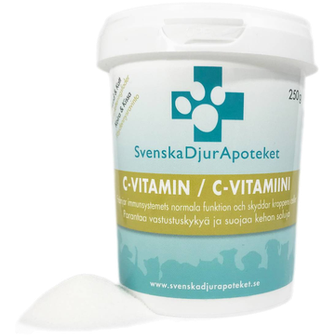 Svenska DjurApoteket - C-vitamin 250g - Hund - Hundvård & Tillskott - Kosttillskott för hund & Hundvitaminer - ZOO.se