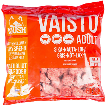 Preview of Mush Vaisto Gris - Nöt - Lax Röd 3 kg - Köttbullar