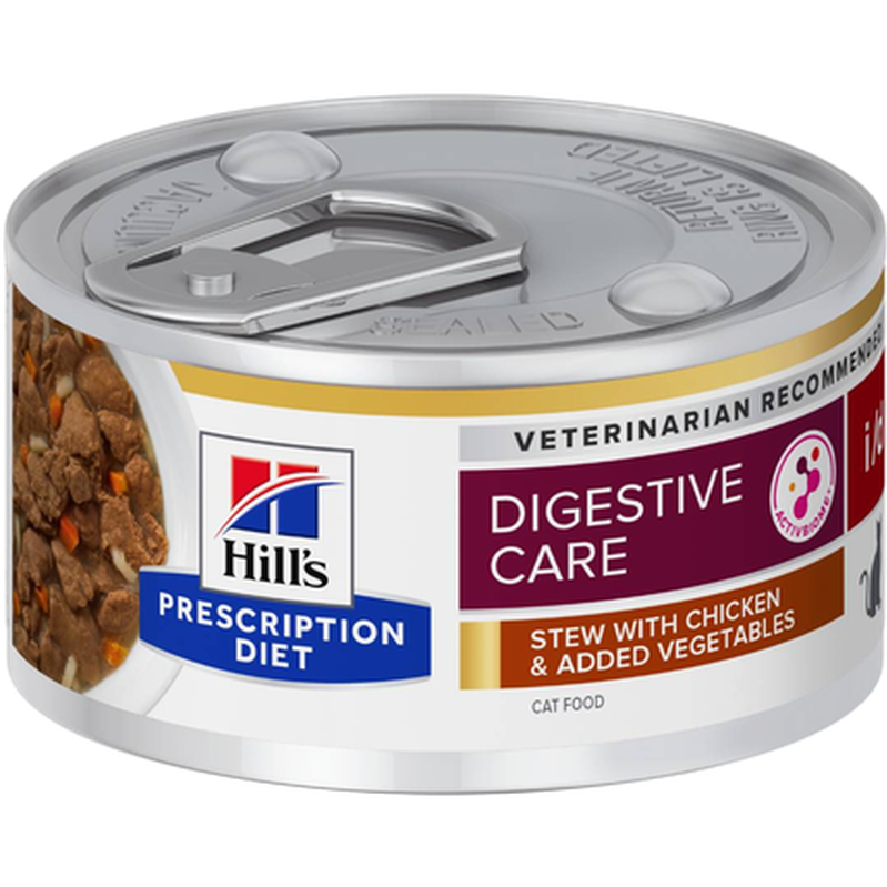 i/d Digestive Care Chicken & Vegetables Stew Canned - Wet Cat Food 82 g x 24 - Katt - Kattefôr & kattemat - Veterinærfôr for katt, Veterinær - Veterinærfôr til katter - Hill's Prescription Diet Feline