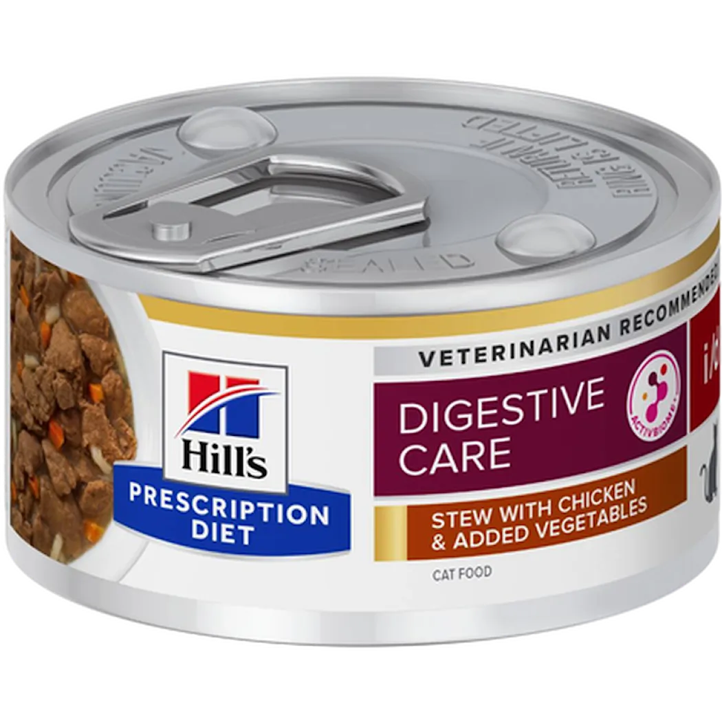 Hill's Prescription Diet Feline i/d Digestive Care Chicken & Vegetables Stew Canned - Wet Cat Food