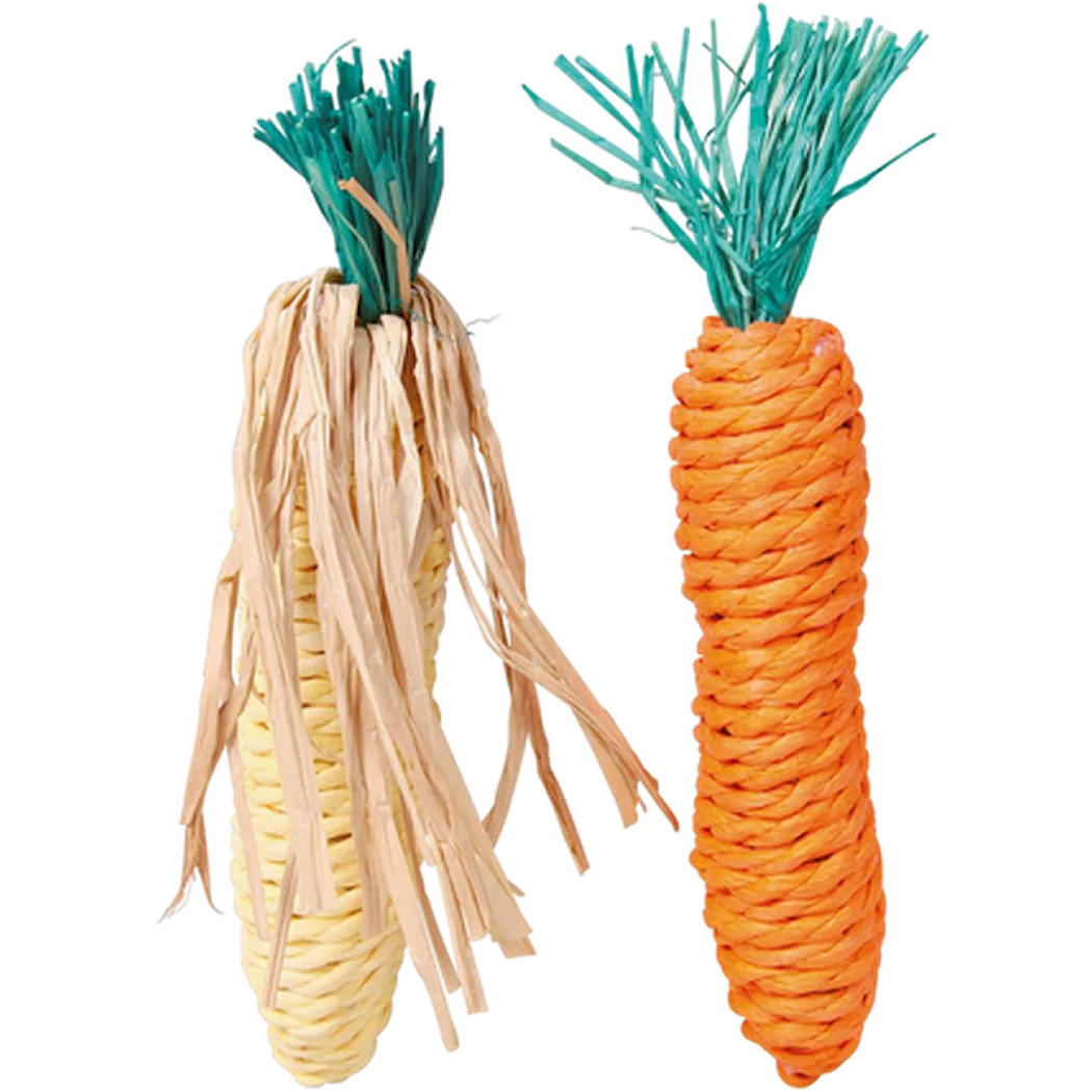 Trixie Set of Stray Toys Corn & Carrot Mix 15 cm