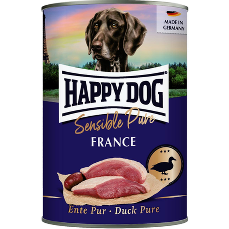 Sensible Pure France 100% Anka 200 g - Hund - Hundmat & hundfoder - Våtmat & Våtfoder för hund - Happy Dog - ZOO.se