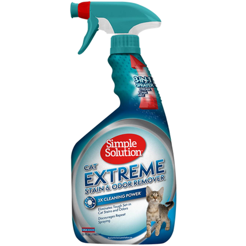 Extreme Stain & Odour Remover Cat 500 ml - Katt - Kattvård & Tillskott - Rengöring & Desinficering för katt - Simple Solution - ZOO.se