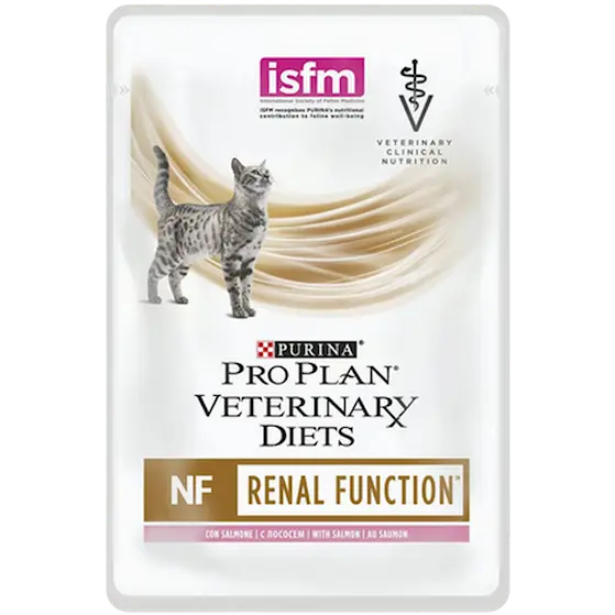 PVD Feline NF Renal Function Salmon Pouch White 85 g x 10 st - Portionspåsar