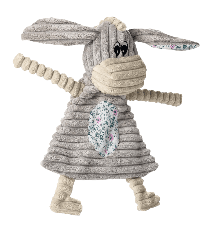 Hunter - Dog Toy Huggly Blanket Donkey Grey 25cm - Hund - Hundleksaker & Spel - ZOO.se