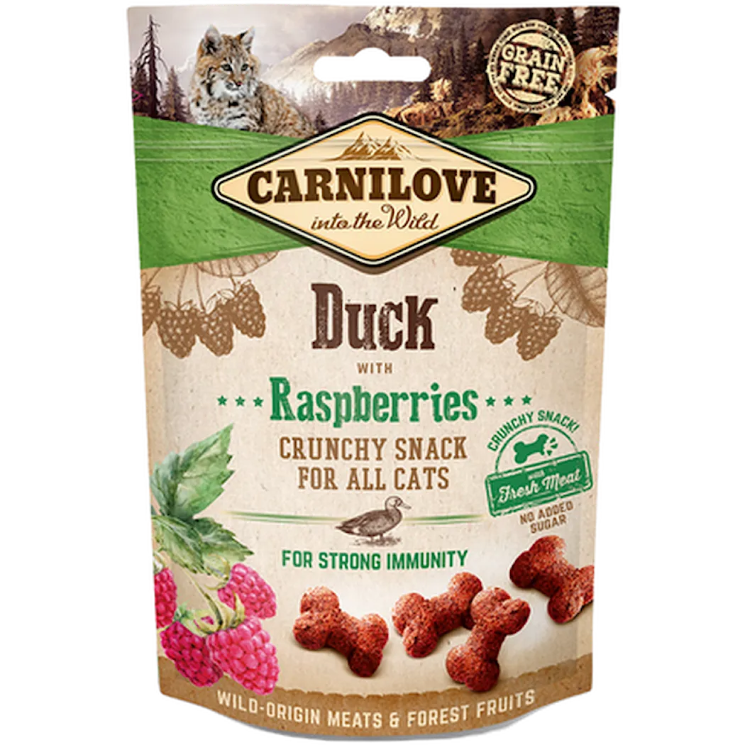 Carnilove Cat Crunchy Snack Duck & Raspberries