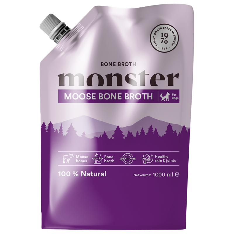 Monster Pet Food Dog Bone Broth Moose 1000ml