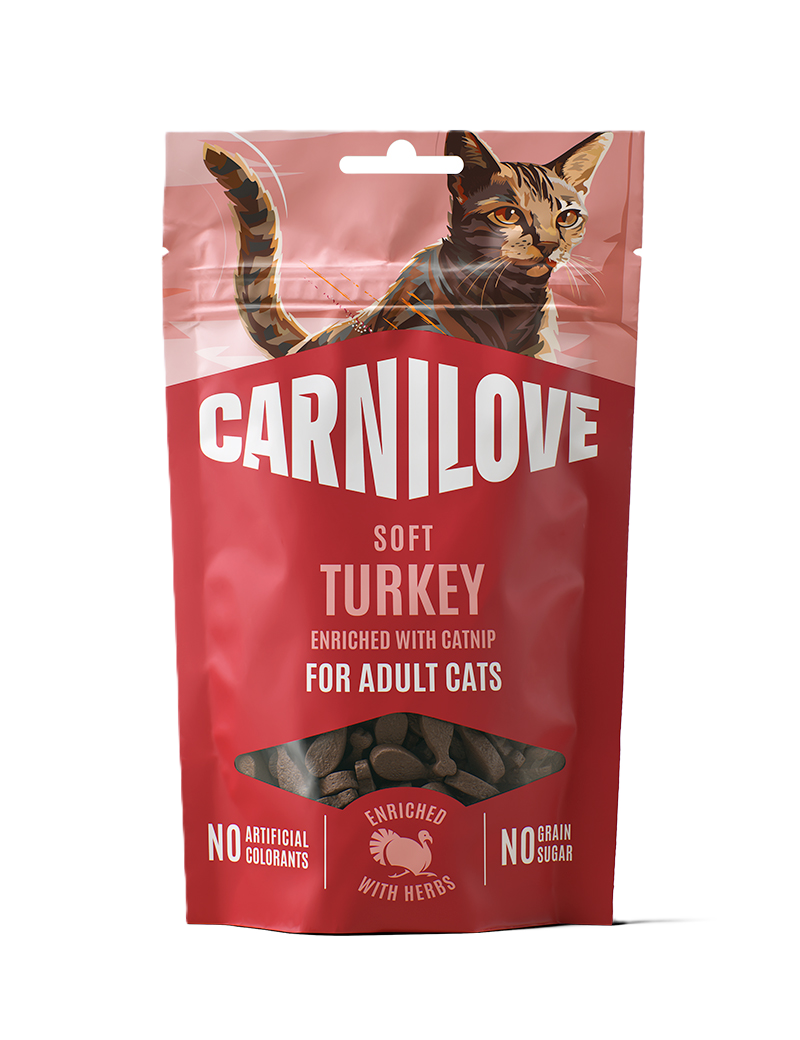 Carnilove Cat Soft Snack Turkey enriched with Catnip 50g