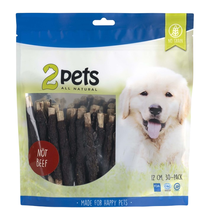 Tuggpinne mald nötkött 12 cm 30pack 400g