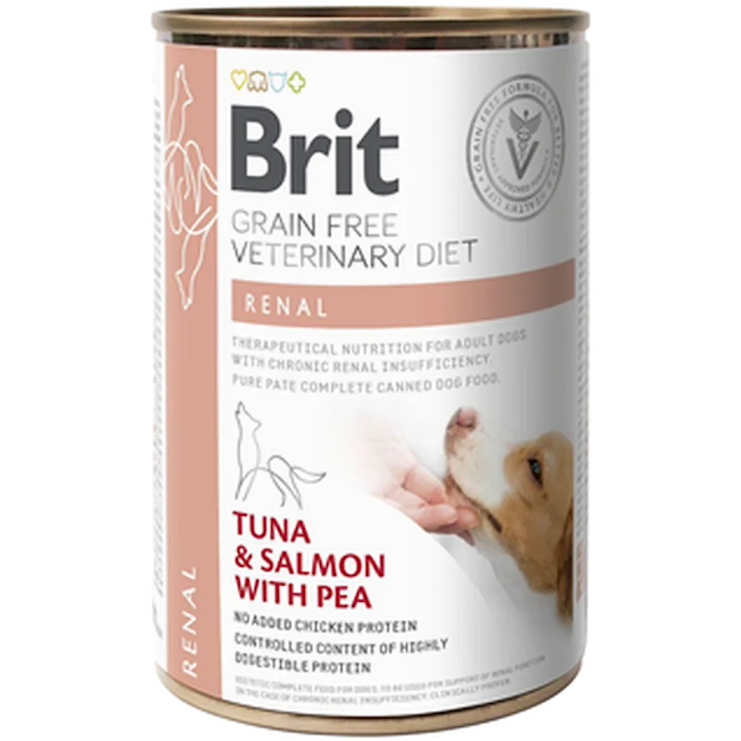 Grain Free Veterinary Diets Dog Renal Can 400 g x 6