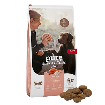 Preview of Mera Petfood Pure Sensitive Adult Lax & Ris 4 kg