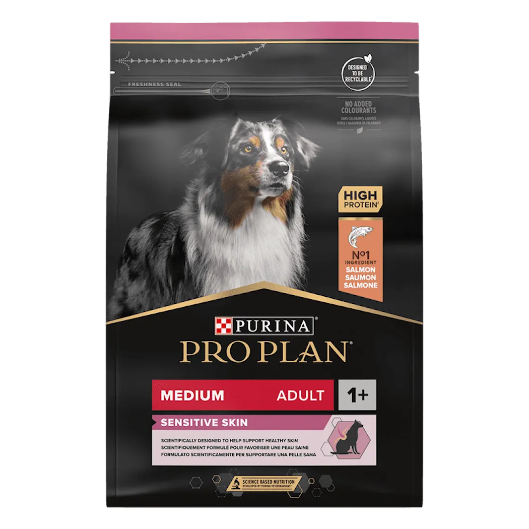 Purina Pro Plan Adult Sensitive Skin Medium Torrfoder för hund