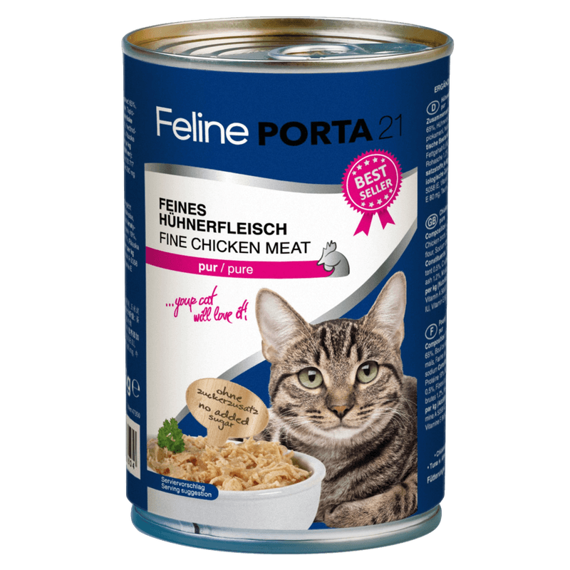 Porta21 - Feline Pure Chicken 400g - Katt - Kattfoder & kattmat - Blötmat & våtfoder till katt - ZOO.se