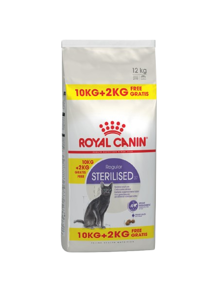 Sterilised Adult Torrfoder för katt 10+2kg