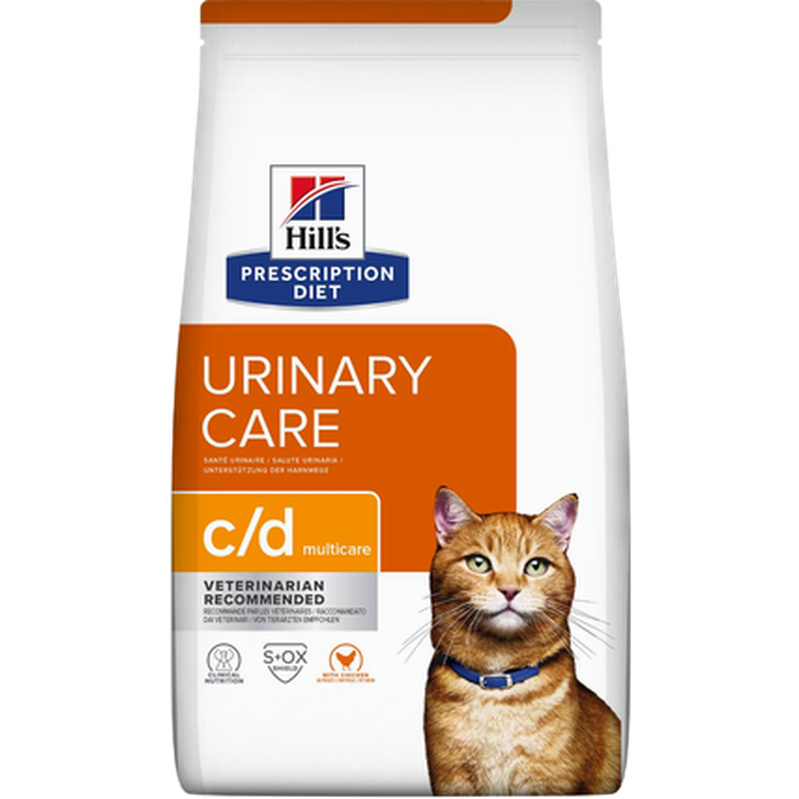 Hill's Prescription Diet Feline - c/d Multicare Chicken - Dry Cat Food 8 kg - Katt - Kattfoder & kattmat - ZOO.se