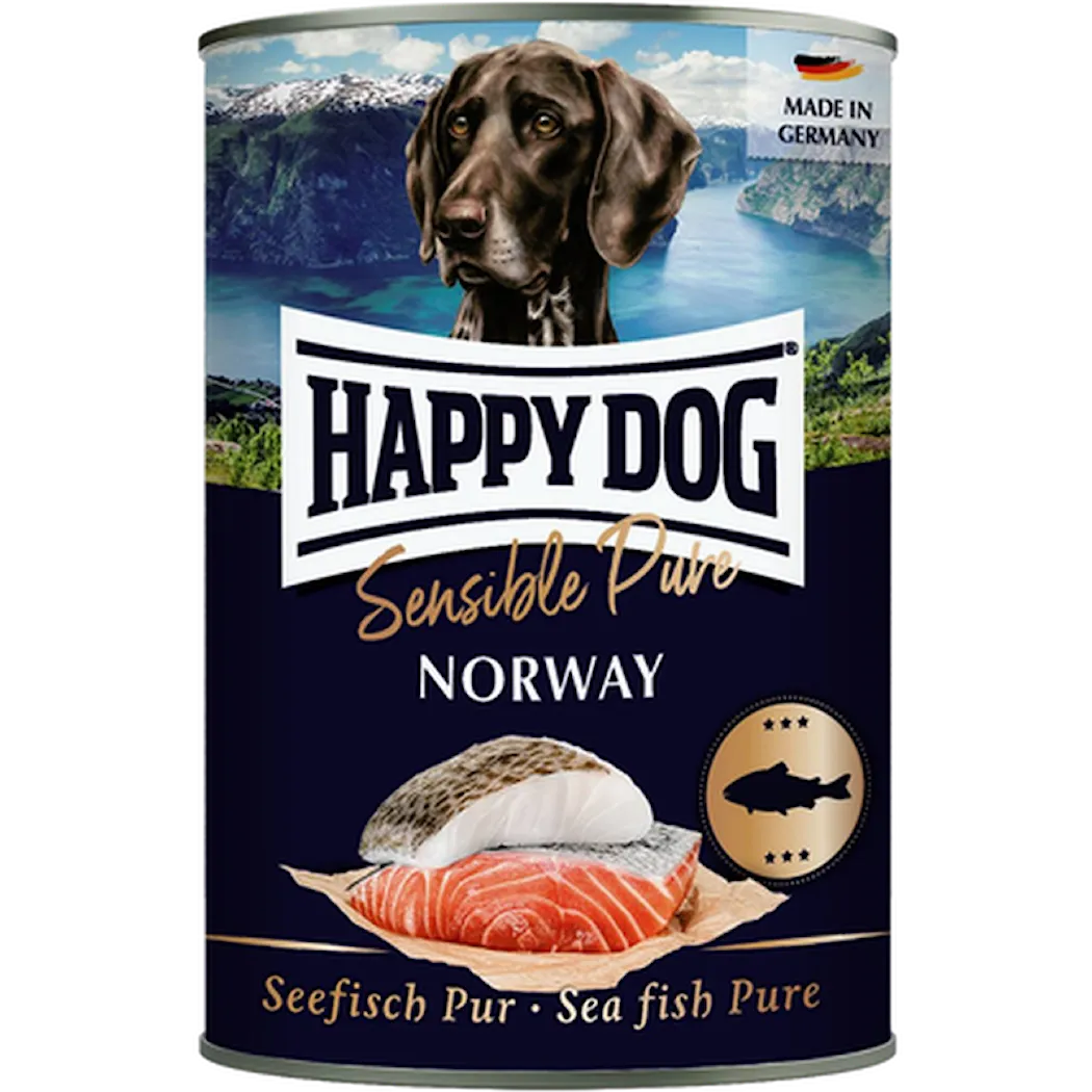 Happy Dog Sensible Pure Norway 100% Havsfisk 400 g