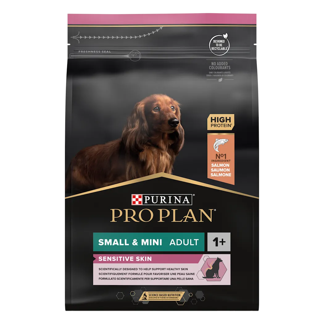 Purina Pro Plan Adult Sensitive Skin Small & Mini Torrfoder för hund