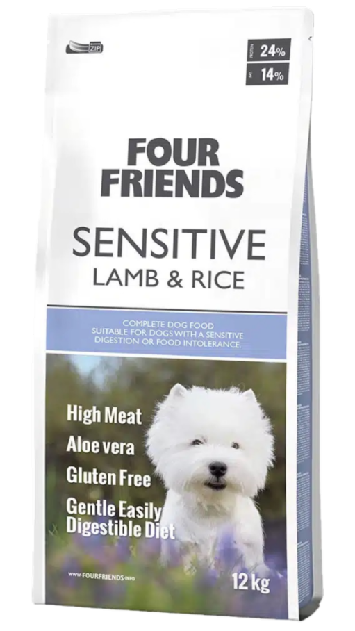 FourFriends - Sensitive Lamb & Rice Torrfoder Hund 12 kg - Hund - Hundmat & hundfoder - ZOO.se