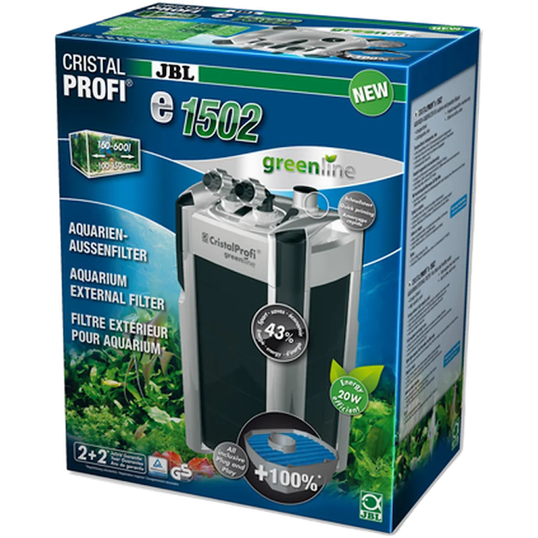 CristalProfi e1502 Greenline External Filter 1400L/h Gray 1400 l/h