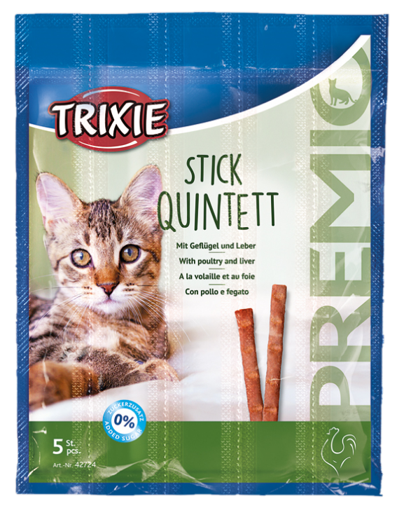 Trixie Premio Stick Quintet Lintu & Maksa 5 x 5g