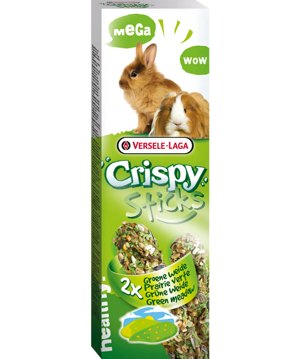 CrispySticks Rabbit-GuineaPig GreenMeadow 2-pack