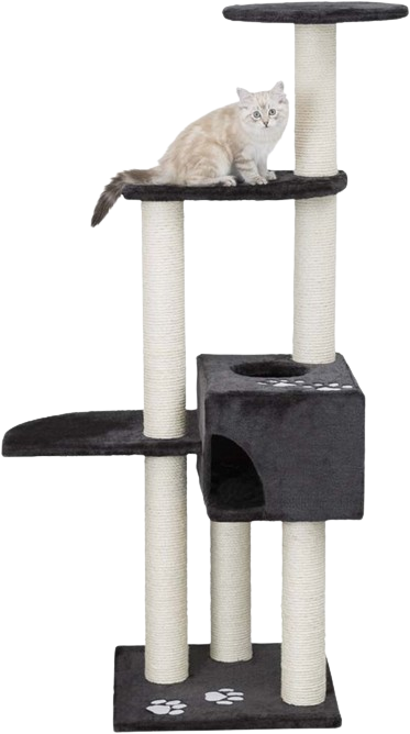 Alicante Klöspelare, 142 cm, antracit - Katt - Klösträd & klösmöbler för katt - Klöspelare till katt - Trixie - ZOO.se