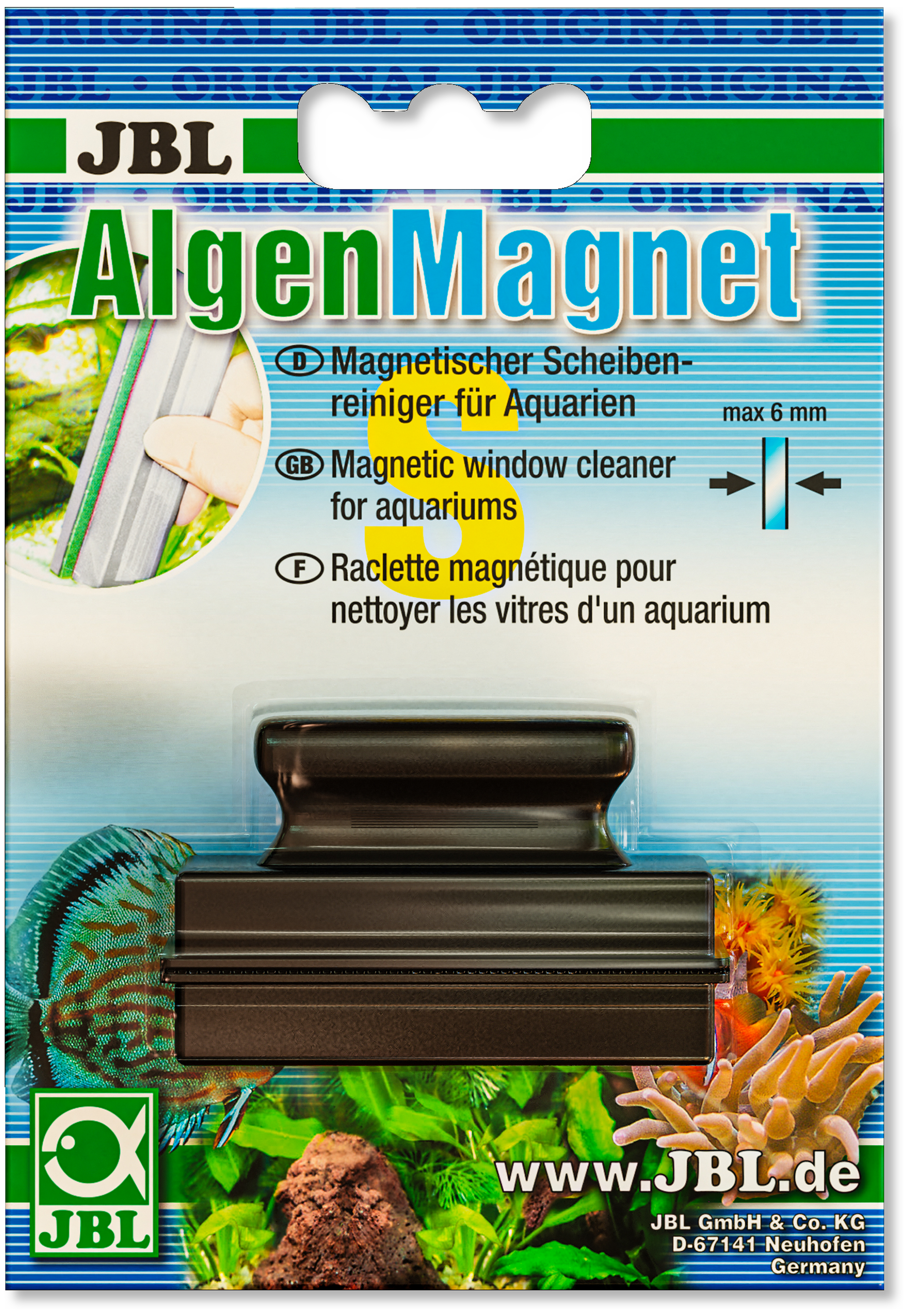 Algae Magnet Glass Cleaning Magnet S  max 6 mm